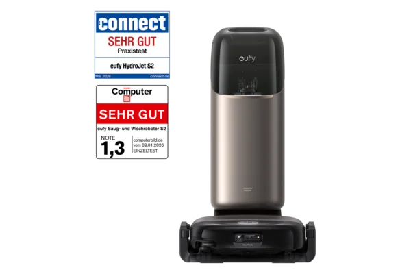 eufy Saug- und Wischroboter HydroJet S2 mit Station
